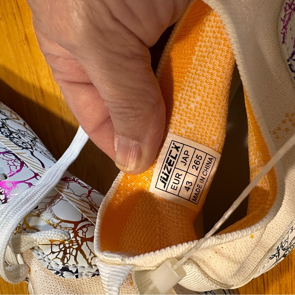 Colorful Patterned Athletic Shoes - image 3